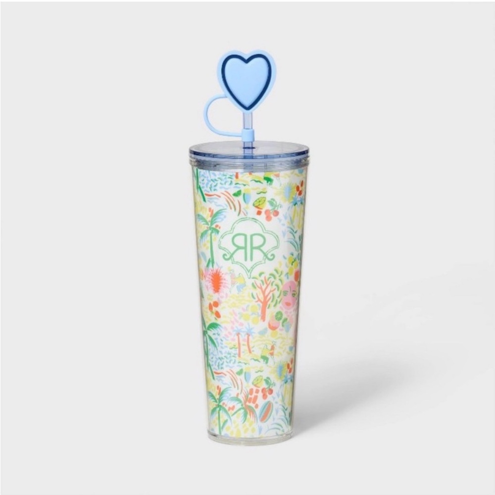 Roller Rabbit x Target 24oz Vacation Tumbler w/ Heart Straw